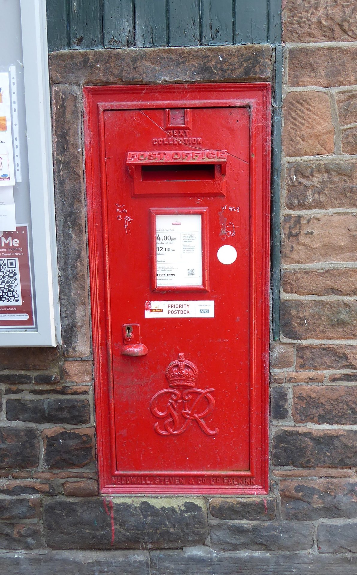 Postbox: Angel Lane, Penrith, Penrith, Westmorland and Furness